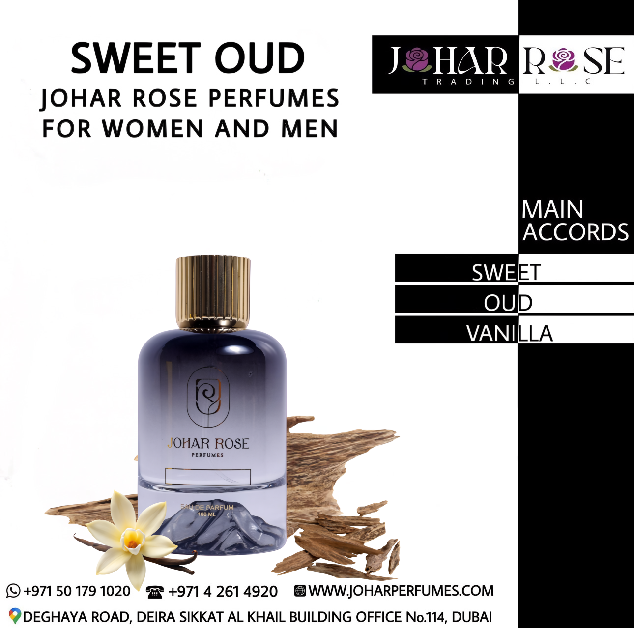 SWEET OUD JOHAR ROSE PERFUMES