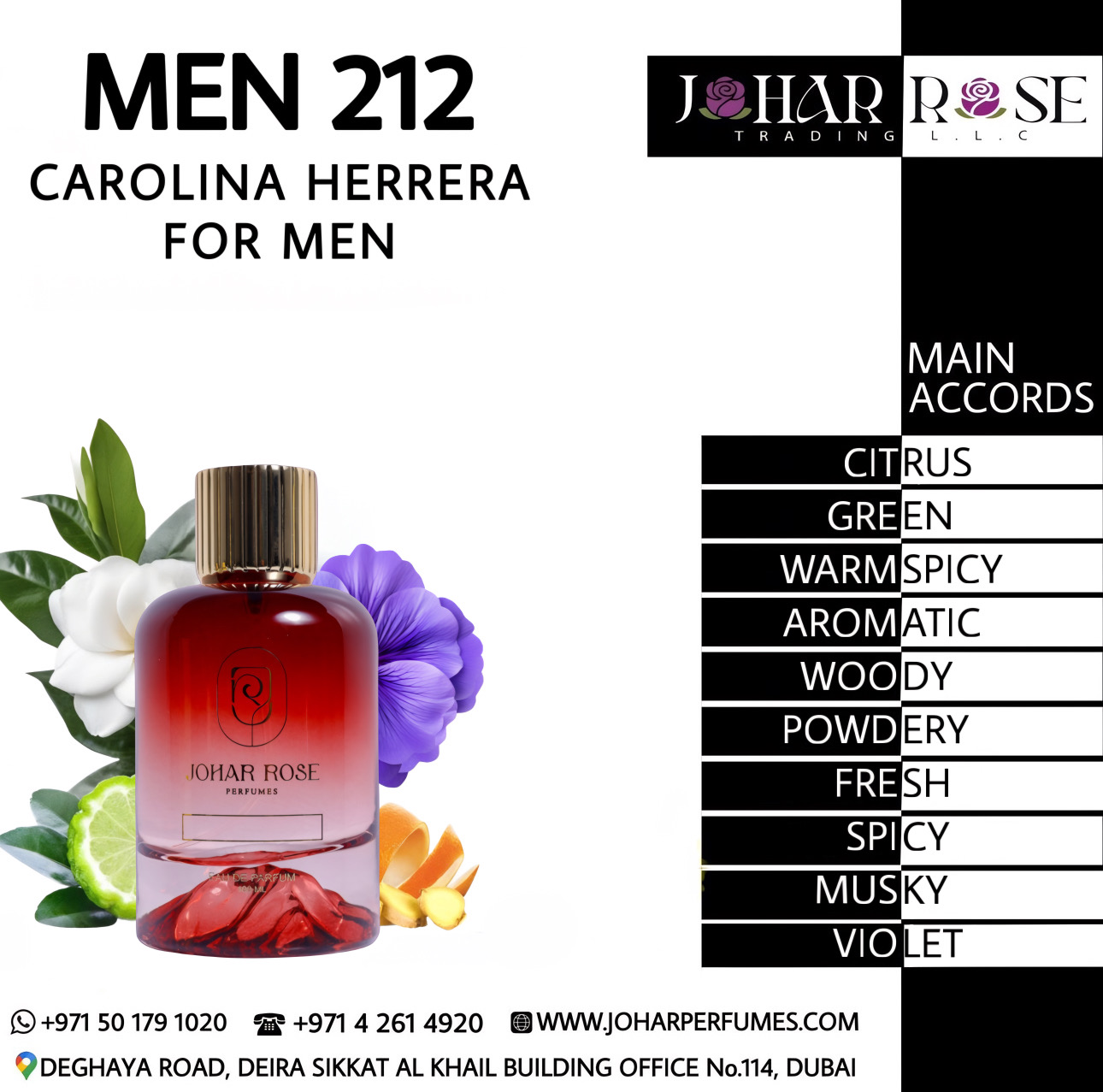 MEN 212 CAROLINA HERRERA